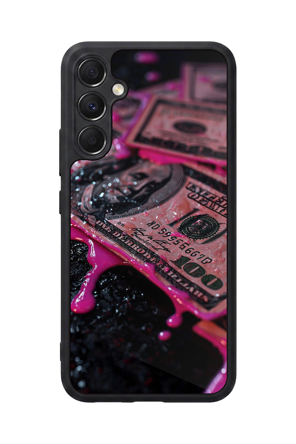 Samsung Galaxy M34 Uyumlu Para Tasarımlı Glossy Premium Kılıf