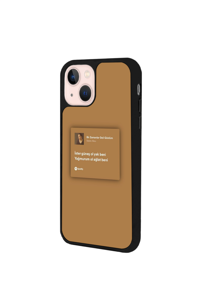 iPhone 15 Plus Uyumlu Sarki Sozleri Tasarımlı Glossy Premium Kılıf