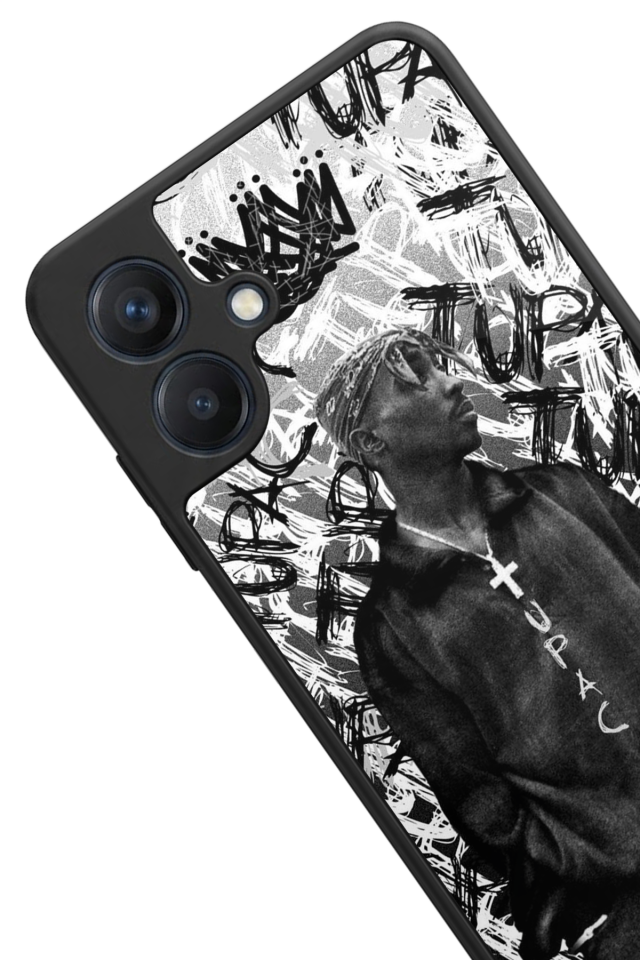 Samsung Galaxy A07 Uyumlu Tupac Tasarımlı Glossy Premium Kılıf