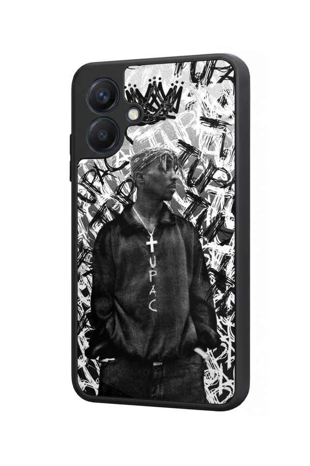 Samsung Galaxy A07 Uyumlu Tupac Tasarımlı Glossy Premium Kılıf