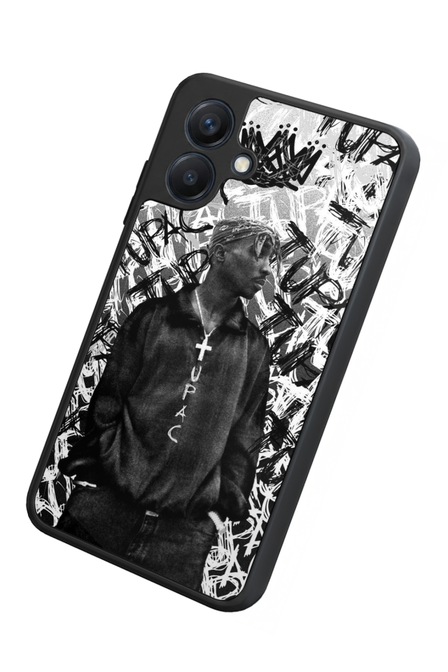Samsung Galaxy A07 Uyumlu Tupac Tasarımlı Glossy Premium Kılıf