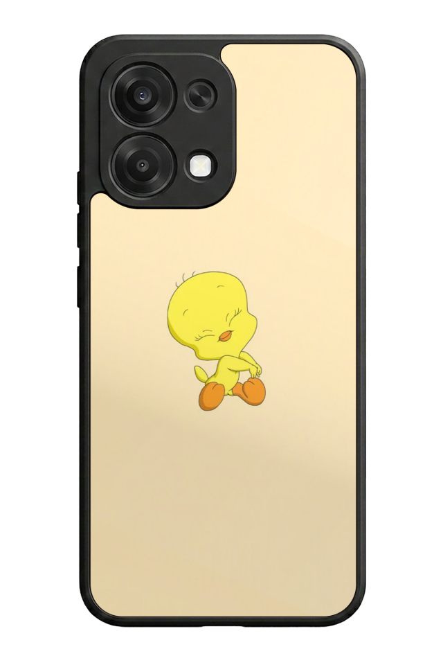 Oppo A6 Pro Uyumlu Tweety Tasarımlı Glossy Premium Kılıf
