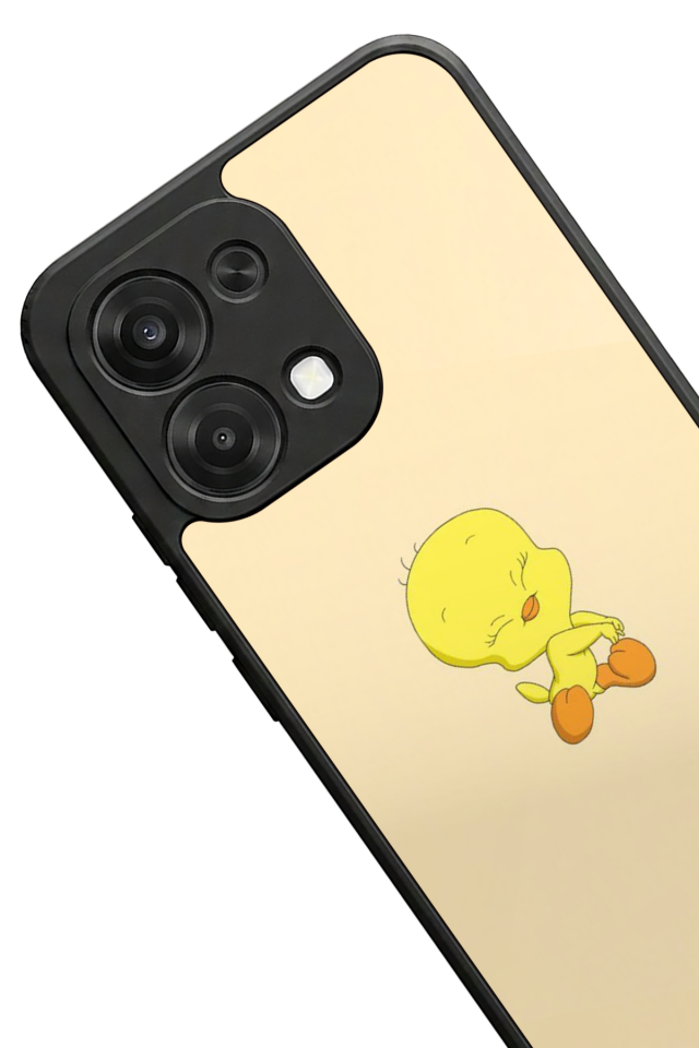 Oppo A6 Pro Uyumlu Tweety Tasarımlı Glossy Premium Kılıf