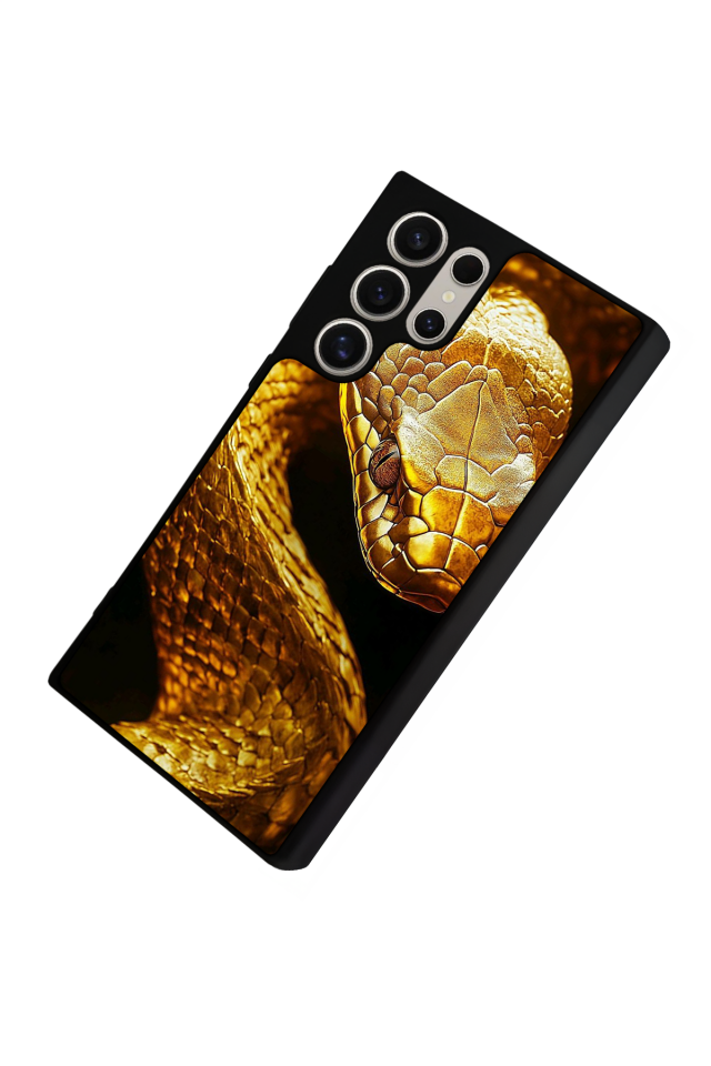 Samsung Galaxy S24 Ultra Uyumlu Yılan Tasarımlı Glossy Premium Kılıf