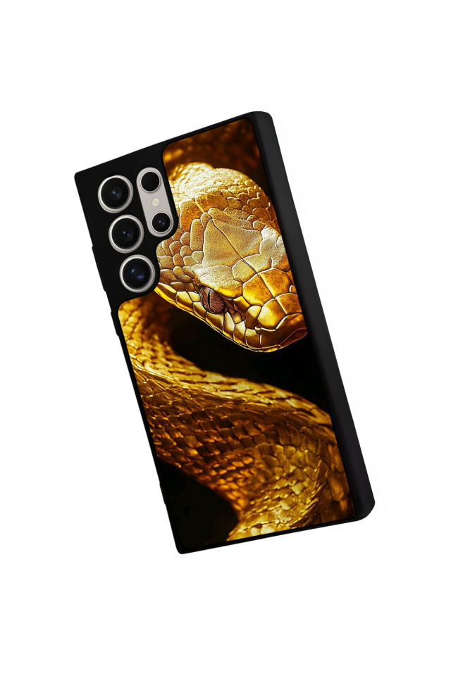 Samsung Galaxy S24 Ultra Uyumlu Yılan Tasarımlı Glossy Premium Kılıf