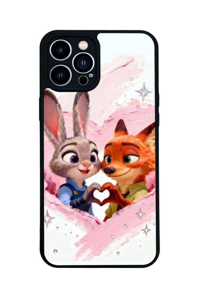 iPhone 13 Pro Max Uyumlu Zootropolis Tasarımlı Glossy Premium Kılıf