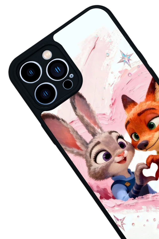 iPhone 13 Pro Max Uyumlu Zootropolis Tasarımlı Glossy Premium Kılıf