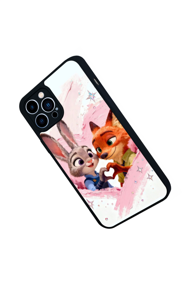 iPhone 13 Pro Max Uyumlu Zootropolis Tasarımlı Glossy Premium Kılıf