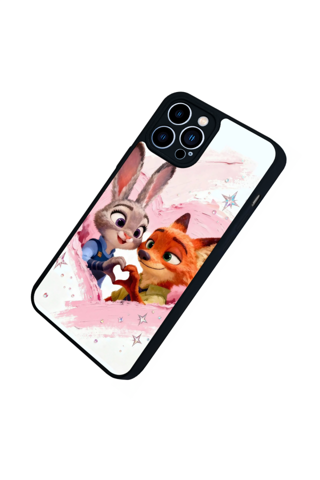 iPhone 13 Pro Max Uyumlu Zootropolis Tasarımlı Glossy Premium Kılıf