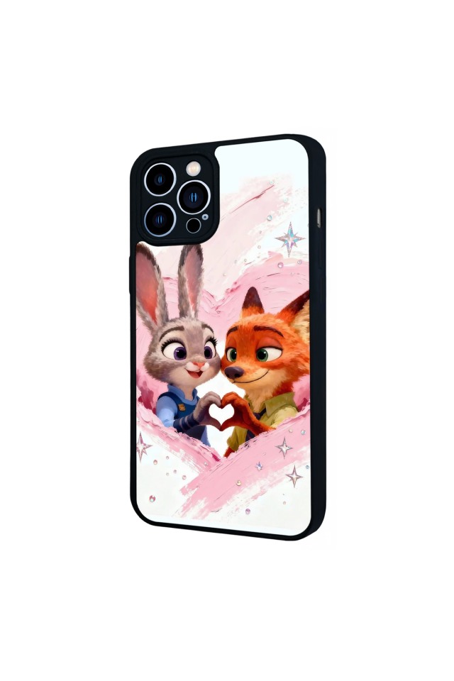 iPhone 13 Pro Max Uyumlu Zootropolis Tasarımlı Glossy Premium Kılıf
