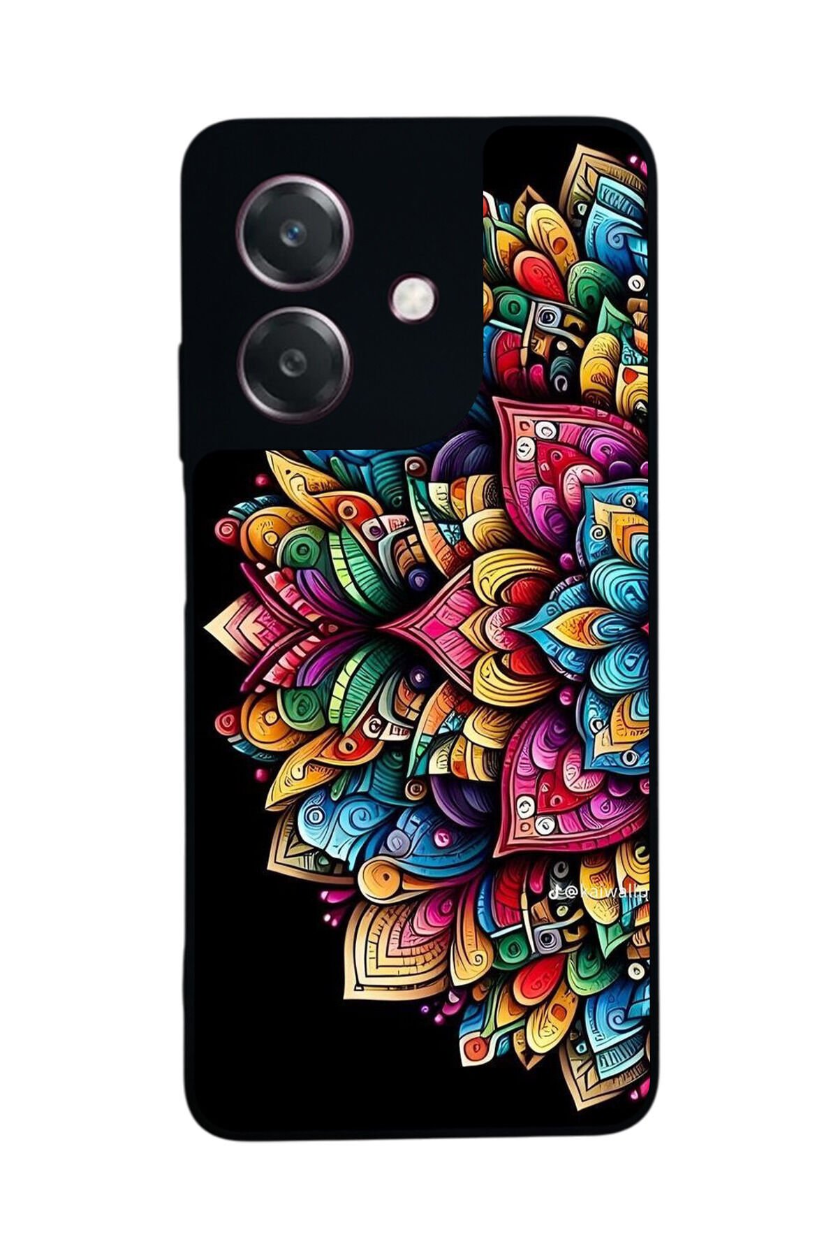 Oppo A3 5G Uyumlu Mandala Tasarımlı Glossy Premium Kılıf