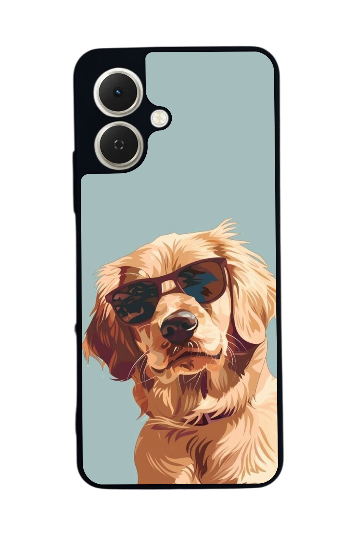 Tecno Spark GO 2 Uyumlu Golden Kopek Tasarımlı Glossy Premium Kılıf