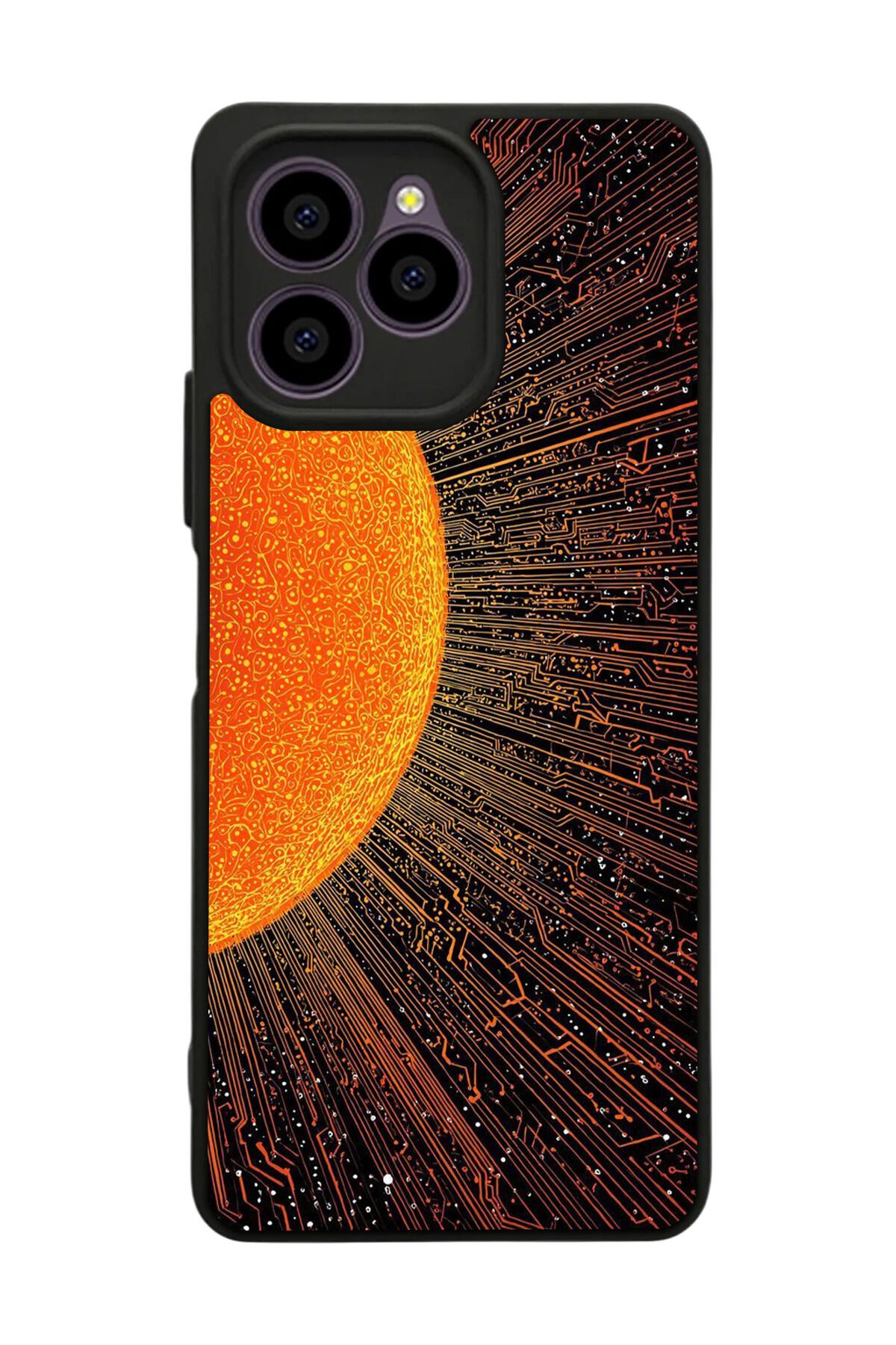Omix X6 Uyumlu Güneş Tasarımlı Glossy Premium Kılıf