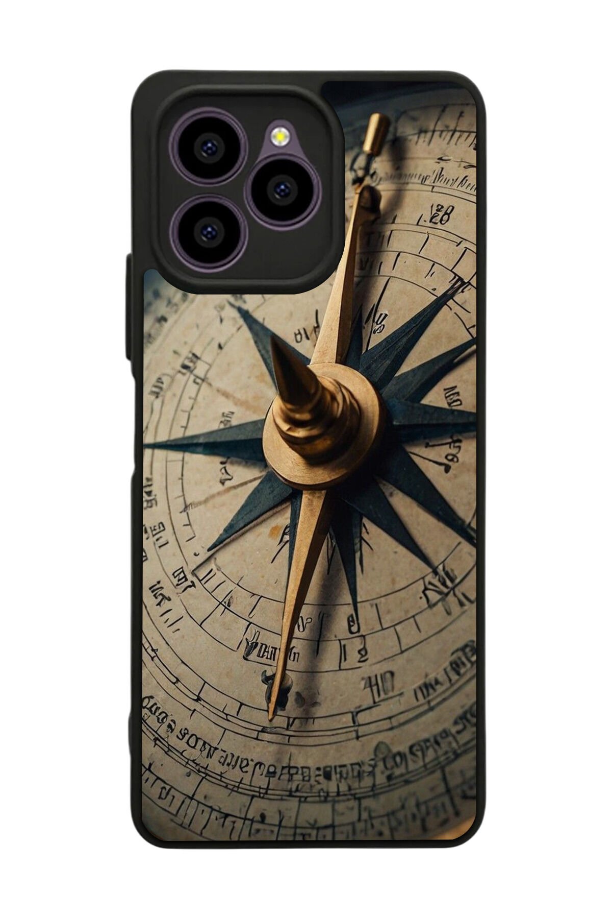 Omix X6 Uyumlu Pusula Tasarımlı Glossy Premium Kılıf