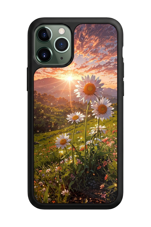 iPhone 11 Pro Max Uyumlu Cicek Tasarımlı Glossy Premium Kılıf