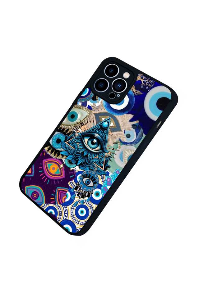 iPhone 13 Pro Max Uyumlu Göz Tasarımlı Glossy Premium Kılıf