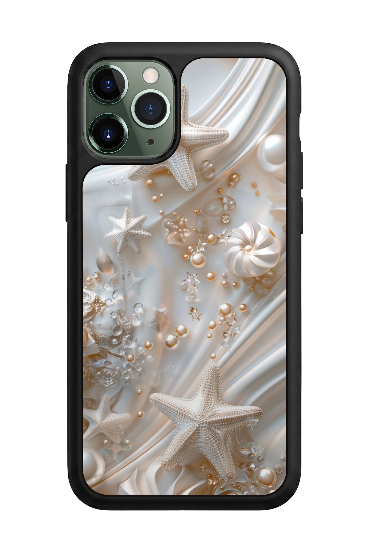 iPhone 11 Pro Uyumlu  İnci Tasarımlı Glossy Premium Kılıf
