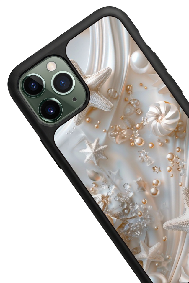iPhone 11 Pro Uyumlu  İnci Tasarımlı Glossy Premium Kılıf
