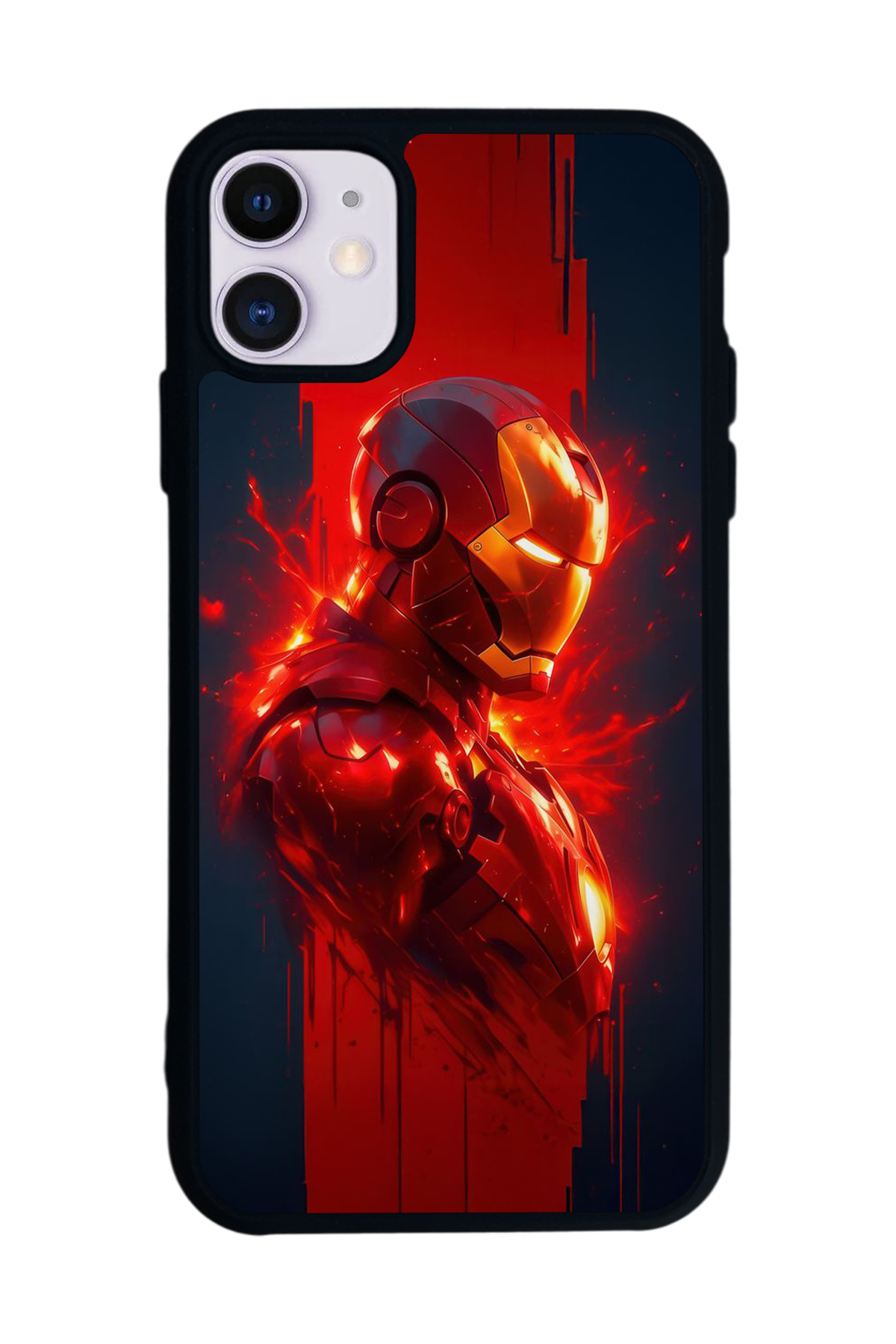 iPhone 11 Uyumlu  Iron Man ( Demir Adam ) Tasarımlı Glossy Premium Kılıf