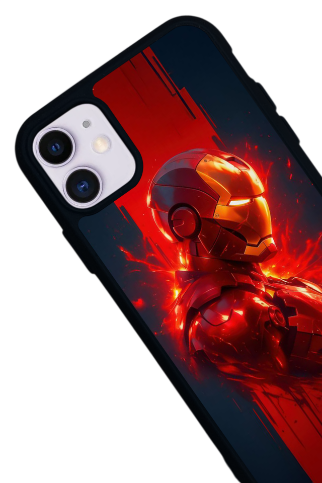 iPhone 11 Uyumlu  Iron Man ( Demir Adam ) Tasarımlı Glossy Premium Kılıf