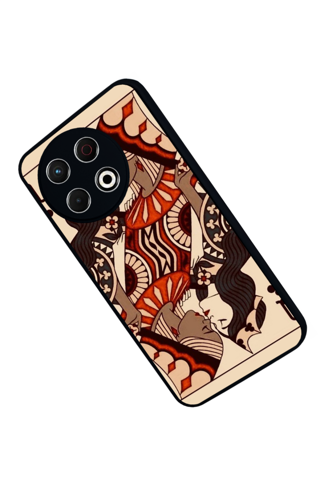 Tecno Spark 30 Pro Uyumlu Kalp Love Tasarımlı Glossy Premium Kılıf