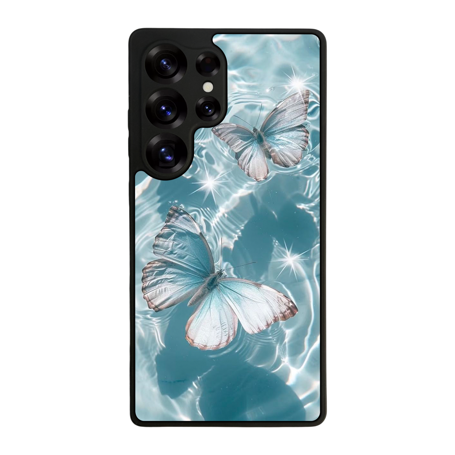 Samsung Galaxy S25 Ultra Uyumlu Kelebek Tasarımlı Glossy Premium Kılıf