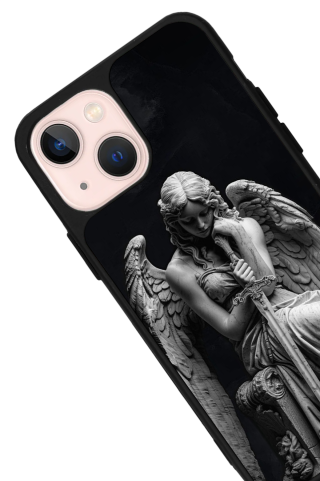 iPhone 14 Plus Uyumlu Melek Tasarımlı Glossy Premium Kılıf