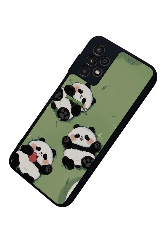Samsung Galaxy A23 Uyumlu Panda Tasarımlı Glossy Premium Kılıf