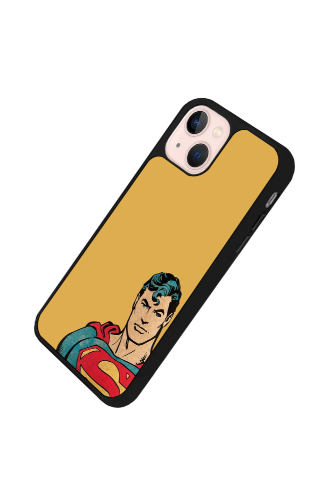 iPhone 13 Mini Uyumlu Superman Tasarımlı Glossy Premium Kılıf