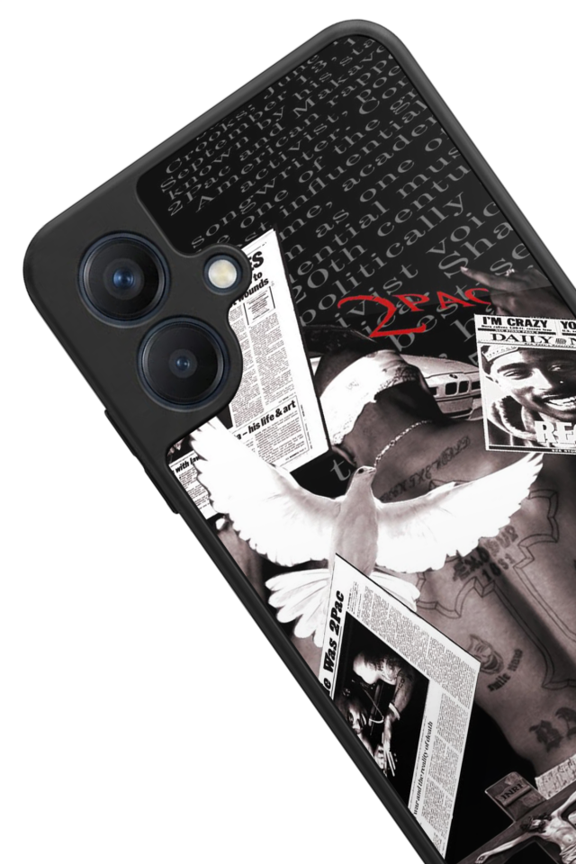 Samsung Galaxy A07 Uyumlu Tupac Tasarımlı Glossy Premium Kılıf