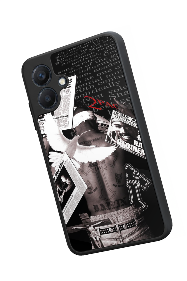 Samsung Galaxy A07 Uyumlu Tupac Tasarımlı Glossy Premium Kılıf