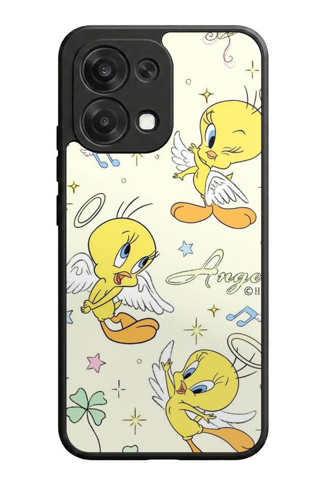 Oppo A6 Pro Uyumlu Tweety Tasarımlı Glossy Premium Kılıf