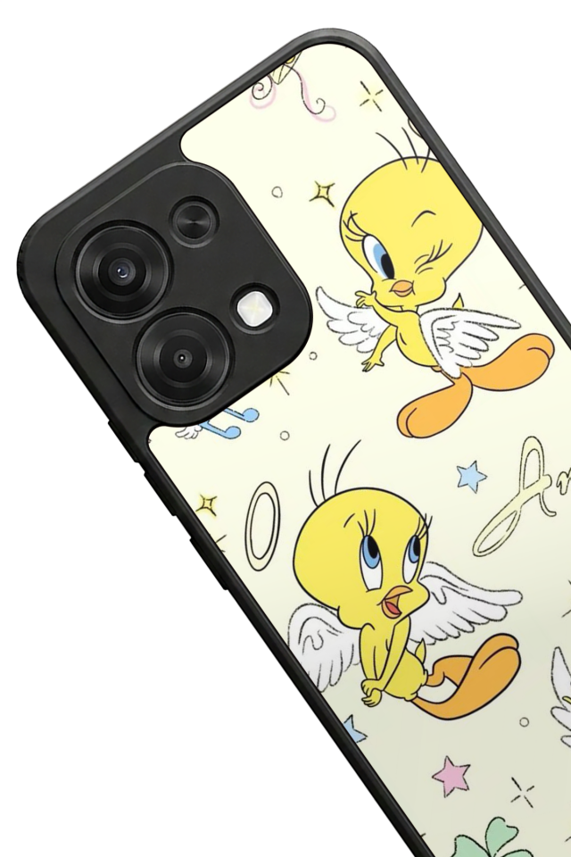 Oppo A6 Pro Uyumlu Tweety Tasarımlı Glossy Premium Kılıf