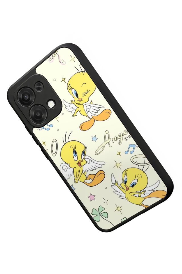 Oppo A6 Pro Uyumlu Tweety Tasarımlı Glossy Premium Kılıf