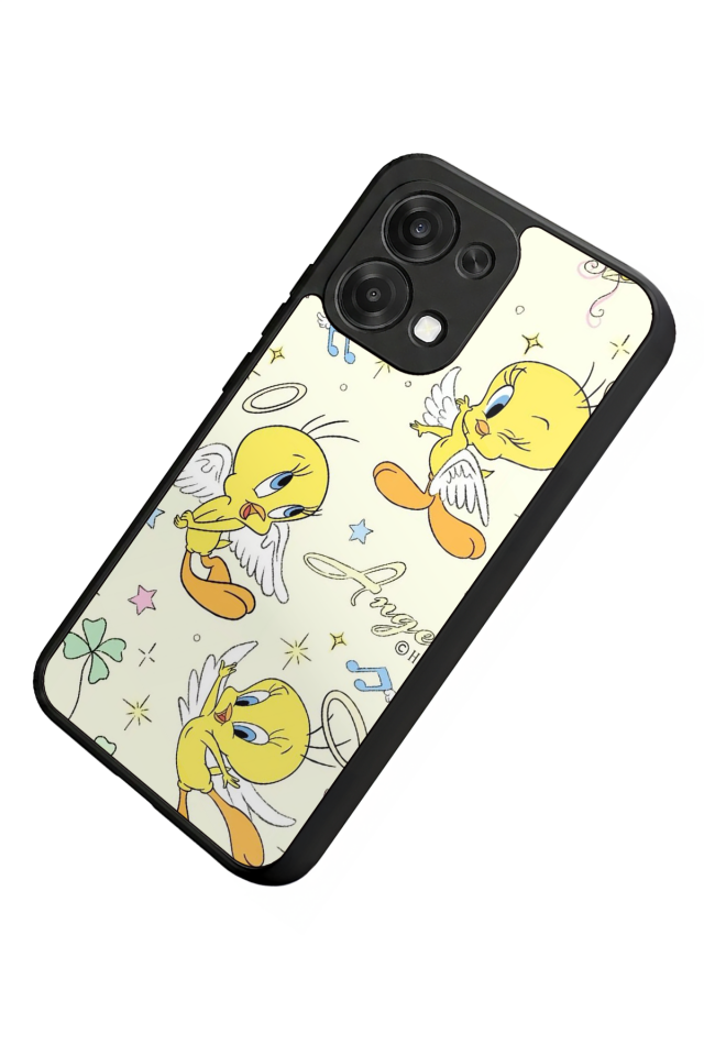 Oppo A6 Pro Uyumlu Tweety Tasarımlı Glossy Premium Kılıf