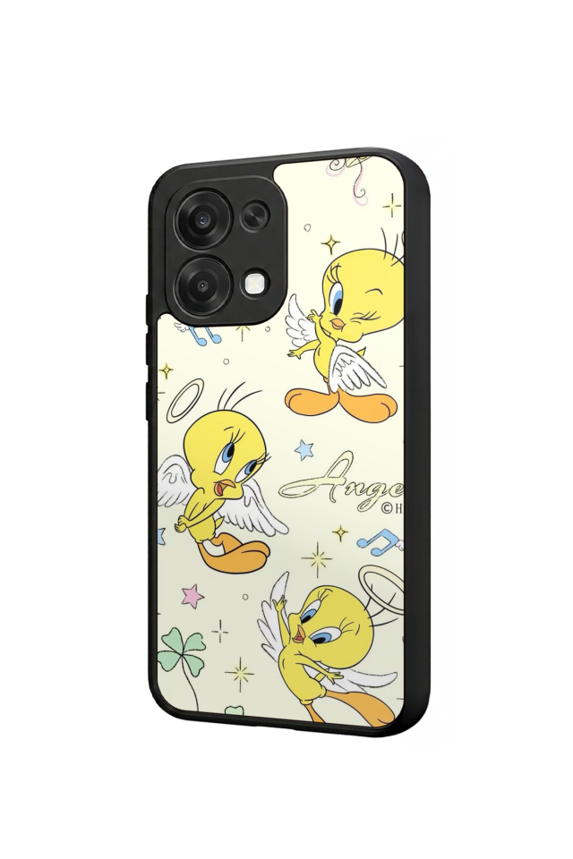 Oppo A6 Pro Uyumlu Tweety Tasarımlı Glossy Premium Kılıf