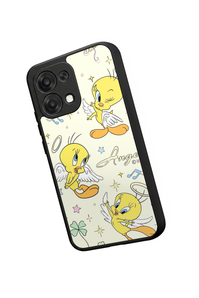 Oppo A6 Pro Uyumlu Tweety Tasarımlı Glossy Premium Kılıf