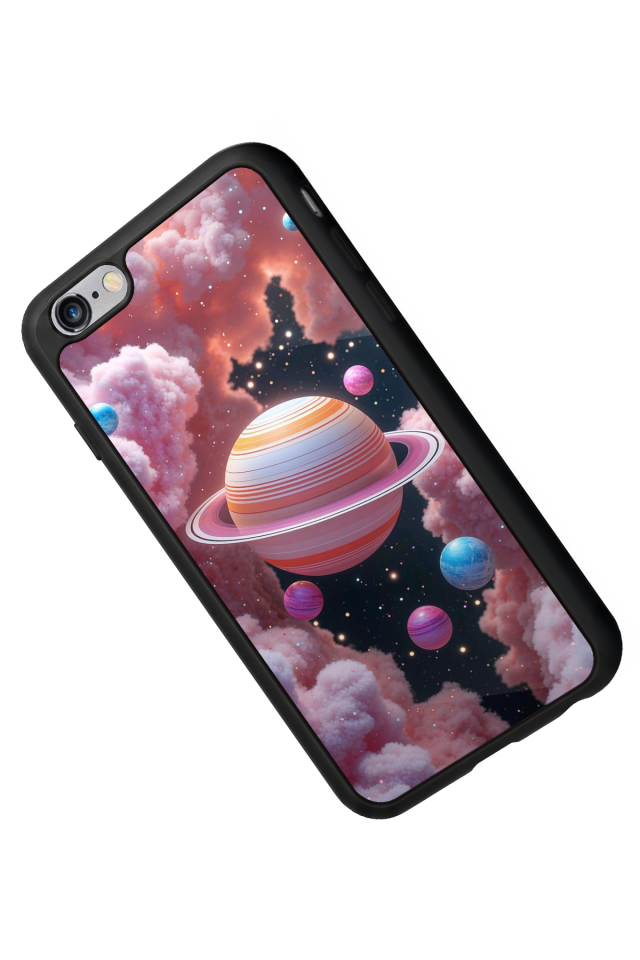 iPhone 6s Plus Uyumlu Uzay Tasarımlı Glossy Premium Kılıf