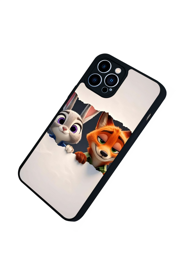 iPhone 13 Pro Max Uyumlu Zootropolis Tasarımlı Glossy Premium Kılıf