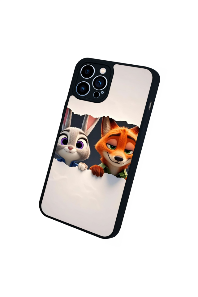 iPhone 13 Pro Max Uyumlu Zootropolis Tasarımlı Glossy Premium Kılıf