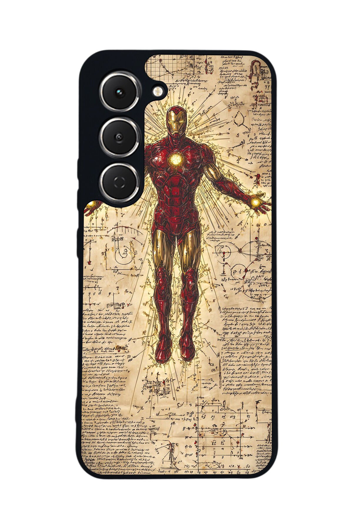 Tecno Spark 40 Pro Uyumlu Iron Man ( Demir Adam ) Tasarımlı Glossy Premium Kılıf