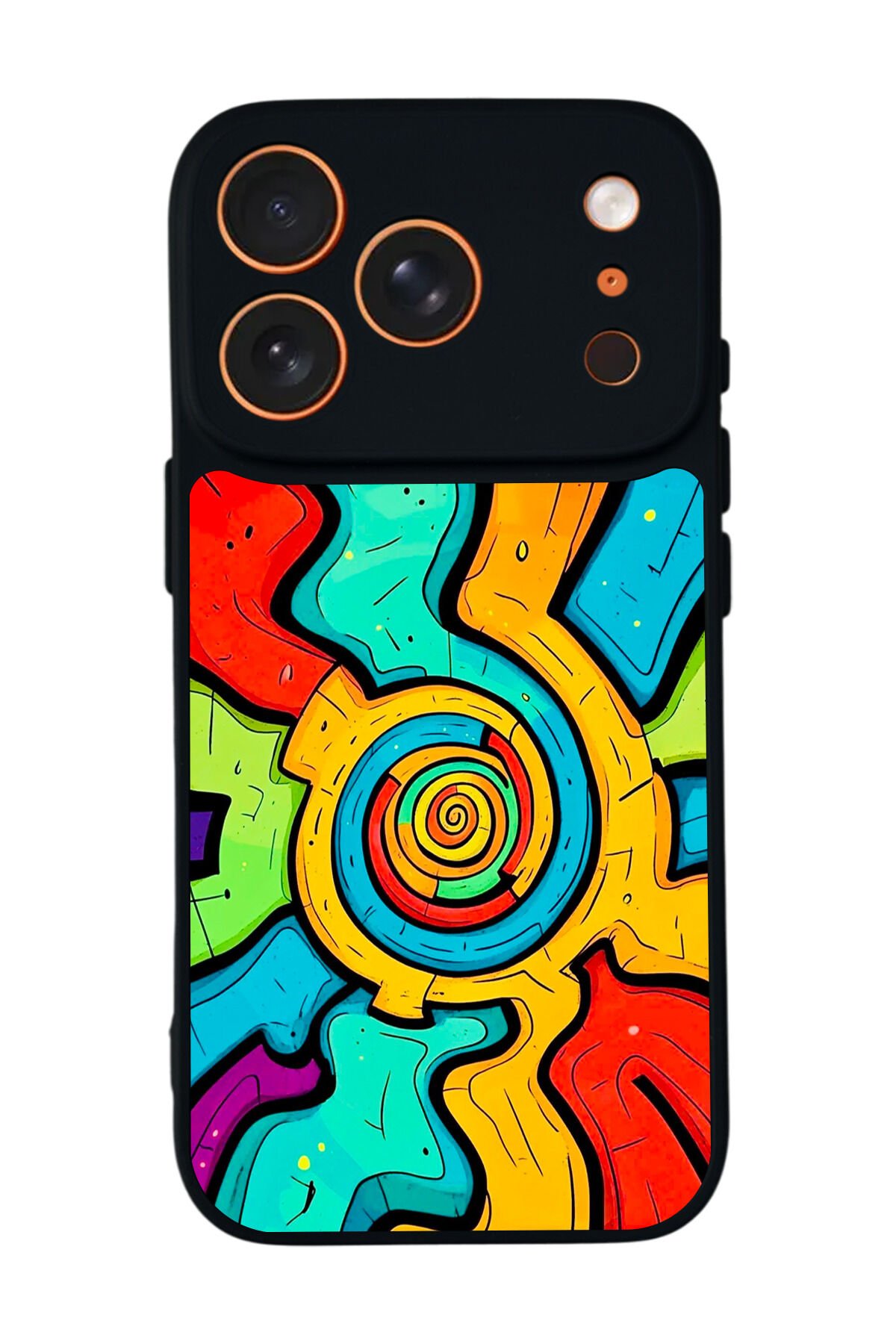 iPhone 17 Pro Uyumlu Abstract Tasarımlı Glossy Premium Kılıf