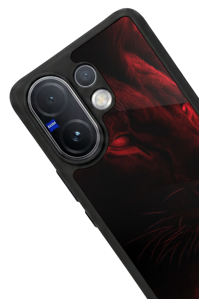 Vivo V60 Uyumlu Aslan Tasarımlı Glossy Premium Kılıf
