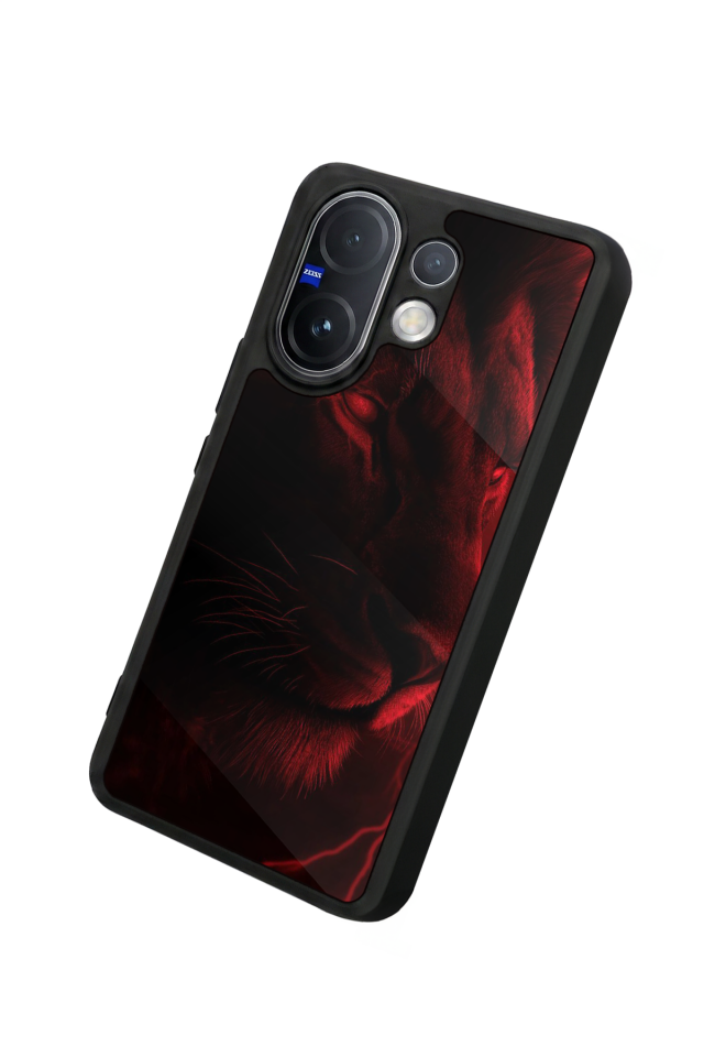 Vivo V60 Uyumlu Aslan Tasarımlı Glossy Premium Kılıf