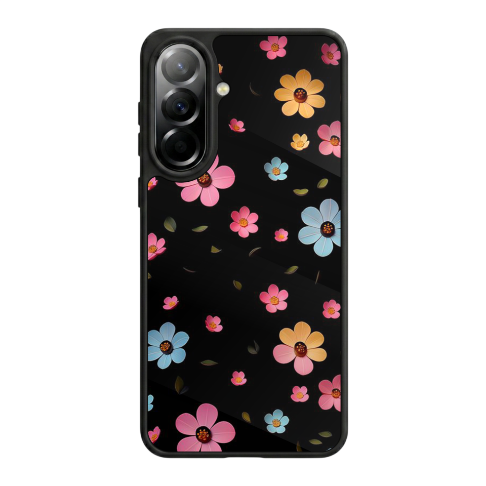 Samsung Galaxy A37 Uyumlu Cicek Tasarımlı Glossy Premium Kılıf