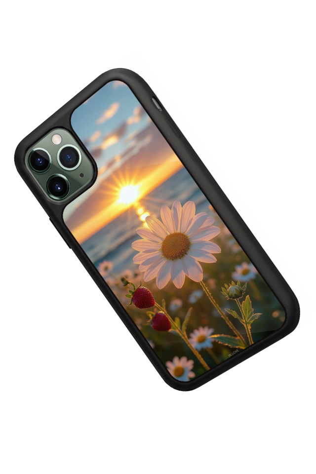 iPhone 11 Pro Max Uyumlu Cicek Tasarımlı Glossy Premium Kılıf
