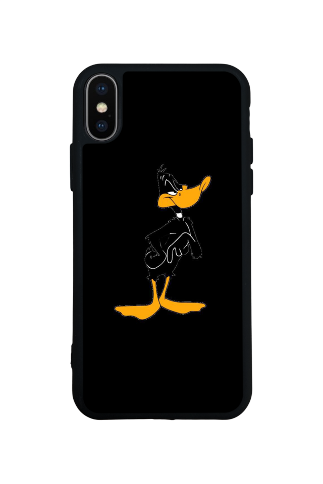 iPhone XS Max Uyumlu Daffy duck Tasarımlı Glossy Premium Kılıf