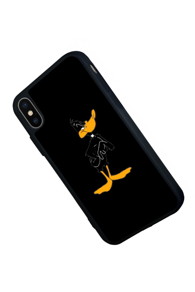 iPhone XS Max Uyumlu Daffy duck Tasarımlı Glossy Premium Kılıf