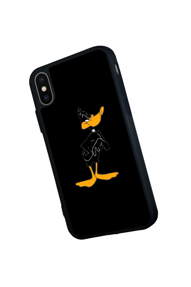 iPhone XS Max Uyumlu Daffy duck Tasarımlı Glossy Premium Kılıf