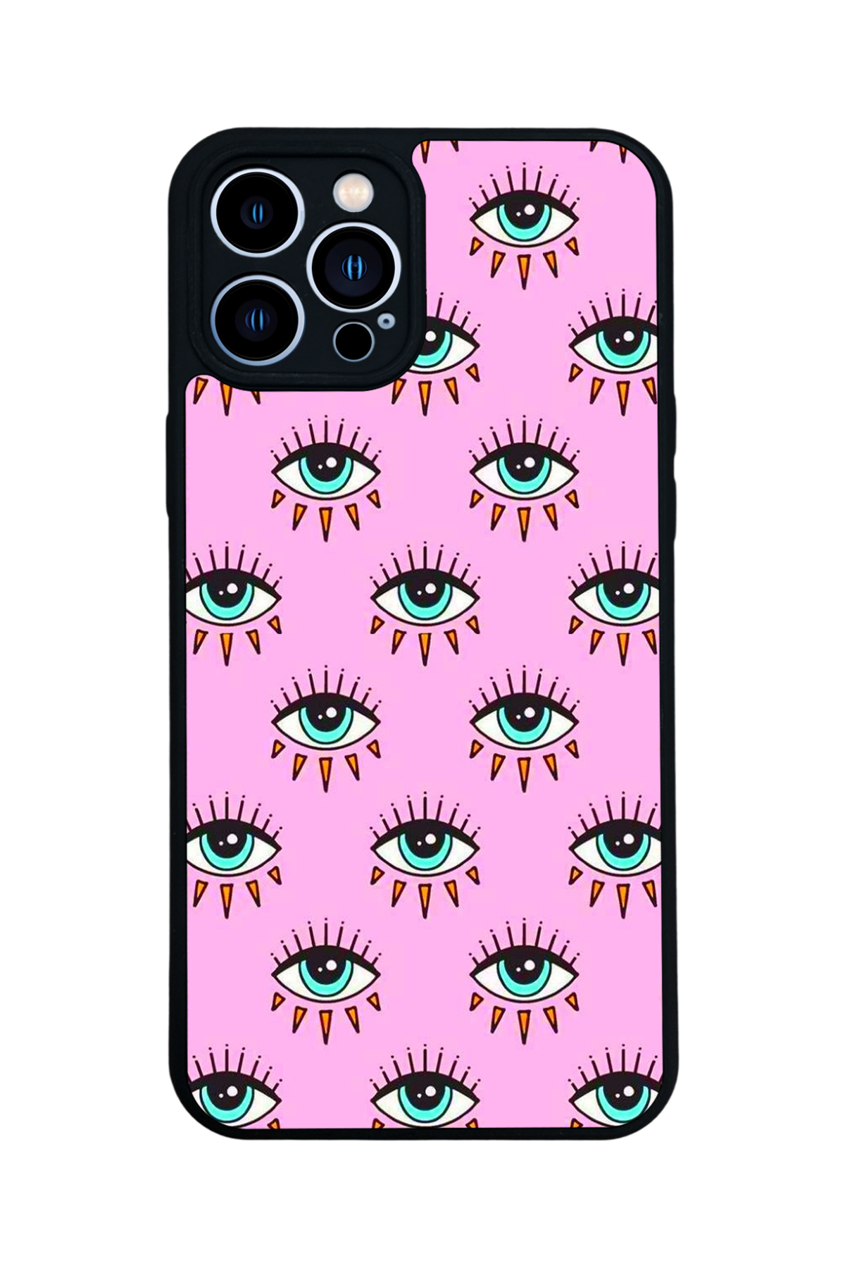 iPhone 13 Pro Max Uyumlu Göz Tasarımlı Glossy Premium Kılıf